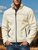 2026 New European And American Men's Polar Fleece Spring Autumn Winter Outdoor Zipper Stand Collar Jacket Top_mkmklike.com