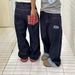 Men's Plaid Patchwork Rolled Hem Jeans - Relaxed Fit Straight Leg Trousers For Casual & Streetwear_mkmklike.com