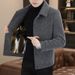 Lunar Apex Autumn Winter Golden Mink Veet Jacket Men's Lapel Top Youth Warm Coat Korean Style Trendy Woolen Overcoat_mkmklike.com