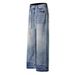 American High Street Washed Lace-Up Jeans For Men, Versatile Vintage Striped Casual Straight Pants_mkmklike.com