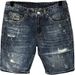 Men's High Street Ripped Denim Shorts Summer Thin Versatile Casual Mid-Length Loose Straight Trendy Pants_mkmklike.com