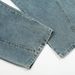 American High Street Character Letter Print Scimitar Jeans Men's Loose Wide Leg Niche Distressed Washed Long Pants_mkmklike.com