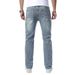 Men's Stretch Skinny Jeans Multi-Layered Design Slim Fit Blue Trousers Suitable For All Seasons_mkmklike.com