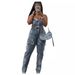 Women's Clothing New Tube Top Embroidered Jumpsuit Trousers Top Stretch Pants_mkmklike.com