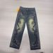 Men’s Stretch Slim Straight Jeans – High-Waisted Blue Denim Pants With Stone Wash Finish (XL-3XL, Light/Medium Wash)_mkmklike.com