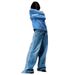 Vintage Streetwear Embroidered Patchwork Jeans Distressed Washed Denim Color Blocking Oversized Straight Leg Men's Clothing_mkmklike.com