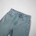 Xinchangjing Four-way Stretch High-waisted Jeans For Women, Light Blue, Elastic, Slimming And Slightly Flared_mkmklike.com