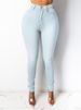 K Women's Jeans; High-waisted, Slim-fit Pencil Trousers._mkmklike.com