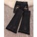 Vintage High-Waisted Flared Jeans – Embroidered Distressed Denim Pants For Women (XS-2XL, Retro Blue & Grey)_mkmklike.com