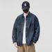 Short High-End Denim Workwear Jacket, Men's Long Sleeved Loose Casual Shirt, New_mkmklike.com