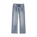 Men's Clothing Men's Flared Loose Jeans Men Autumn New High Street Wide Leg Slim Washed Pants Men's Autumn_mkmklike.com