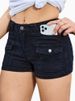 K New Denim Stretch Women's Multi Pocket Denim Shorts_mkmklike.com