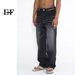 EF JEANS | 2023 Four Seasons New Product Retro Hong Kong Style Straight Loose Personality Graffiti Jeans Men And Women_mkmklike.com