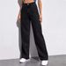 High Waisted Loose Straight Leg Denim Jeans Plus Sizes Women's Clothing Available In Europe And America_mkmklike.com