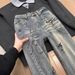 Men's Clothing American Hip Hop Graffiti Jeans High Street Style Wide Leg Straight Leg Bootcut Pants Cool And Stylish New Spring_mkmklike.com