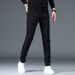 European Station Trendy Black Men's Jeans Autumn New Slim Fit Small Feet Heavy Industry Hot Diamond Fashion Pants Men_mkmklike.com