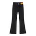 Women's Bell-bottom 2023 New Spring And Autumn High-waisted Slim-fit Long Pants For Petite Figures, Black Flared Denim_mkmklike.com