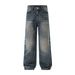 LKTM Men's Retro Cleanfit Loose Straight Leg Jeans Wide Leg Versatile Casual Trousers Wear Archer0603_mkmklike.com