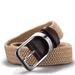 HOT NewFemale Casual Knitted Pin Buckle Men Belt Woven Canvas Elastic Expandable Braided Stretch Belts For Women Jeans_mkmklike.com