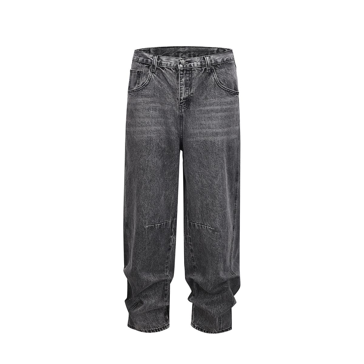 Men's Clothing European And American High Street Fashion Brand Washed Baggy Patchwork Jeans Old Scimitar Tapered Pants Beggar Pants Jeans_mkmklike.com