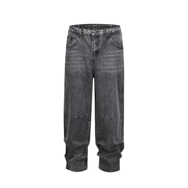 Men's Clothing European And American High Street Fashion Brand Washed Baggy Patchwork Jeans Old Scimitar Tapered Pants Beggar Pants Jeans_mkmklike.com