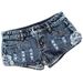 Low-rise Denim Hot Pants Tight And Thin Women's Pants Ultra-low-rise Nostalgic Split Jeans Internet Celebrity Rivet Holes Trendy_mkmklike.com