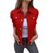 Women's Denim Jacket – Slim Fit Cropped Style For Spring & Summer_mkmklike.com