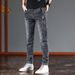 Men's Slim Fit Stretch Jeans Autumn Winter New Trendy Brand Casual Long Pants Straight Leg_mkmklike.com