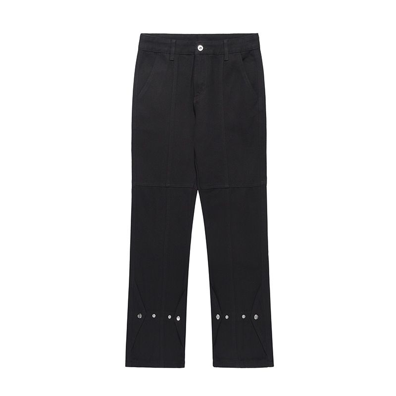Men's Clothing Vintage High Street Micro Flare Jeans For Men And Women Trendy Brand Retro Straight Design Vibe Long Pants_mkmklike.com