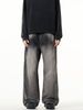 Men's Clothing Men's American Retro Washed Gray Jeans - Relaxed Straight-Leg Hip-Hop Streetwear For Couples (Available In Plus Sizes)_mkmklike.com