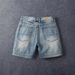 Men's Clothing Summer Pure Cotton Three Quarter Jeans For Men Retro Washed Old Fashioned Slim Straight Casual Shorts_mkmklike.com