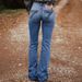 Relaxed Fit Embroidered Jeans For Women – Wide-Leg Comfort Denim With Artisan Back Pocket Detailing (Blue, S-2XL)_mkmklike.com