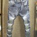 Premium Slim Fit Men's Jeans With 3d Embossed Back Pockets - Stretch Denim Straight Leg Trousers For Casual & Smart Wear_mkmklike.com