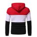 Men's Clothing autumn and winter men's clothing 3 color splicing pullover hooded casual men's sweater jacket_mkmklike.com