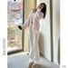 Women's High-Waisted Slim Fit Flared Jeans Petite Versatile Black Pants for Spring And Autumn_mkmklike.com