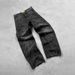 Men's Clothing Men's Retro High Street Leopard Print Wide Leg Jeans Loose Straight Casual Trousers Trendy Brand Street Design_mkmklike.com