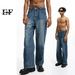 EF JEANS | 2023 New American Retro Wide-leg Pants Men's Trendy Brand Design Sense Niche Jeans High Street Pants_mkmklike.com