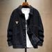 Large Size Men's Pure Cotton Denim Jacket Men's Trendy Brand Fattened Plus Size Tooling Denim Jacket Men's Clothing_mkmklike.com