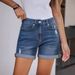 Women's Clothing High-Waisted Slim Fit Denim Shorts – Distressed Rolled Hem & Straight Leg | S-2XL_mkmklike.com