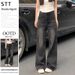 Women's High-Waisted Wide Leg Jeans Loose Fit Slimming Straight Leg Floor Length Autumn Style Cross Border Best Selling Denim_mkmklike.com
