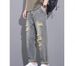 Chaolun Cloth Ripped Jeans Men's Spring And Autumn Tide Brand Straight Harlan Ruffian Handsome Men's Casual Jeans Loose Men's Pants_mkmklike.com