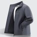 Spring New Soft Shell Jacket, Long Pants, Fleece Stand-up Collar Autumn And Winter Casual Men's Clothing_mkmklike.com