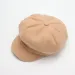 Hot Sale Hot Parent-child Adjustable Winter Beret for Women Solid Plain Octagonal Newsboy Ladies Casual Wool Hat Girls Painter_mkmklike.com