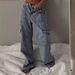 "Men's Distressed With Rolled Hem Pocket Details Relaxed Straight Fit, Washed Vintage Style Streetwear Fashion Polyester Blend Stretch"_mkmklike.com
