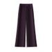 Women’s Lyocell Flared Jeans – High-Waisted, Fleece-Lined & Stretch Bootcut Pants (Purple, 26-31)_mkmklike.com