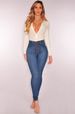 Women's Clothing High Waist Stretch Slim Fit Denim Pants_mkmklike.com