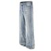 Light Blue Flared Jeans Unisex Summer Style Thin High Street Slimming Pants Cleanfit Straight Leg_mkmklike.com