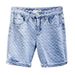 Men's Slim Fit Denim Shorts Korean Style Printed Five Point Mid-Length Summer Fashion Trendy Pants_mkmklike.com