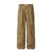 Vibe Trendy Brand Washed Denim Cargo For Men With Three-Dimensional Patch Pockets, Multi-Pocket Loose Wide-Leg Straight_mkmklike.com