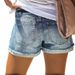 Women's Clothing High Waist Ripped Washed Denim Shorts Women's Hot Pants_mkmklike.com